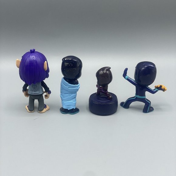 PJ Masks Villain Lot Of 8 Night Ninja Ninjalinos Kevin And Romeo Figures Toppers - Picture 6 of 6